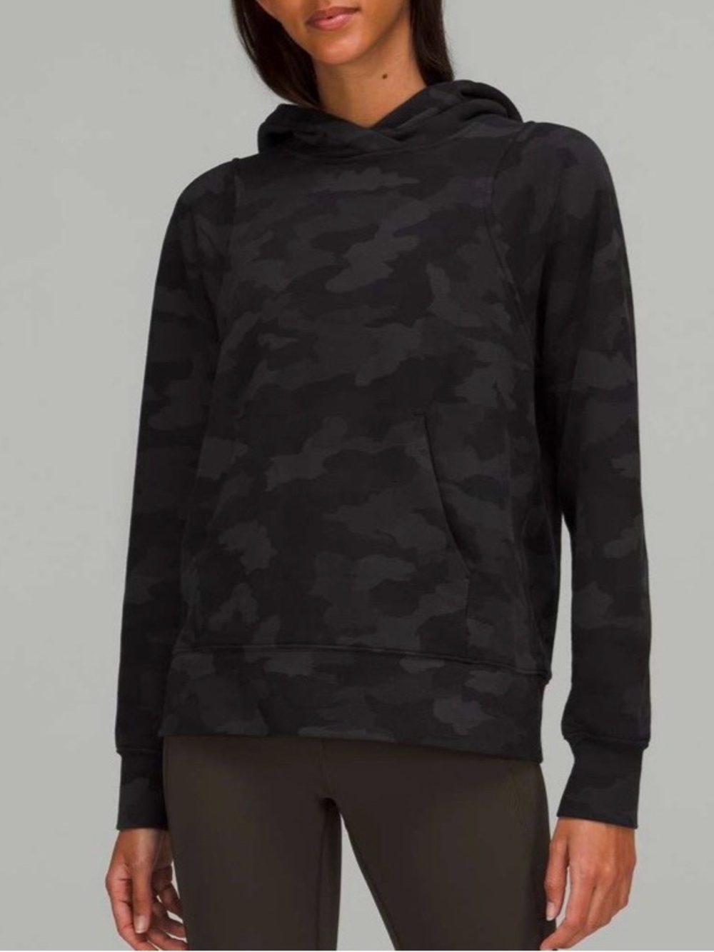 Lululemon Loungeful Hoodie Heritage 365 Camo Deep Coal Multi Size 6